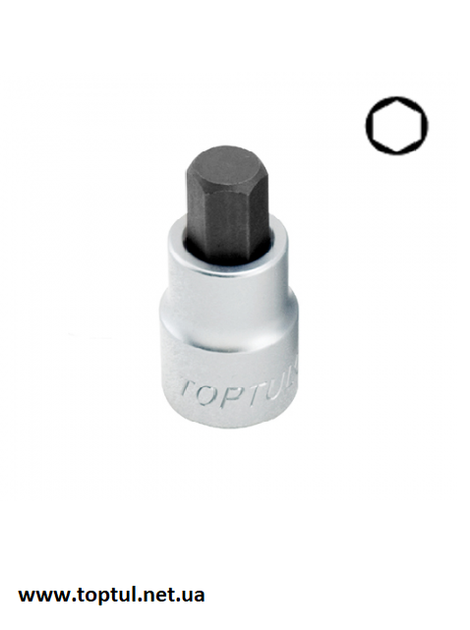 Головка з насадкою HEX4мм 1/4" BCDA0804 TOPTUL - Фото 1 Головка з насадкою HEX4мм 1/4" BCDA0804 TOPTUL - зображення 1
