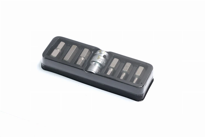Набір біт HEX 30 мм з адаптером 1/2" (7 шт.) YATO (YT0412) - изображение 2
