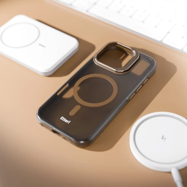 Чохол Etteri Morning Fog для Apple iPhone 16 Pro Brown (5907582342144) - зображення 5