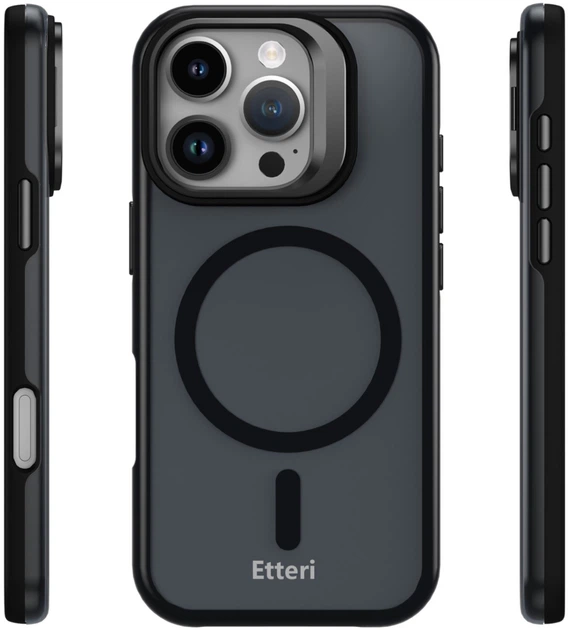 Чохол Etteri Morning Fog для Apple iPhone 16 Pro Black (5907582341901) - зображення 3