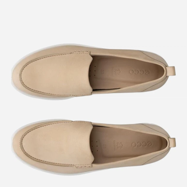 Жіночі мокасини шкіряні ECCO Bella Sand 28041302004 40 Бежеві (194892180220) - зображення 5