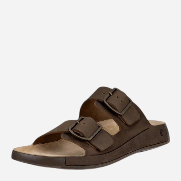 Чоловічі шльопанці шкіряні ECCO Cozmo M 50098402114 43 Коричневі (194891767132) - зображення 3