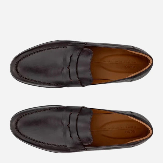 Чоловічі лофери шкіряні ECCO Metropole Verona M 55226401178 41 Коричневі (194892183238) - зображення 5