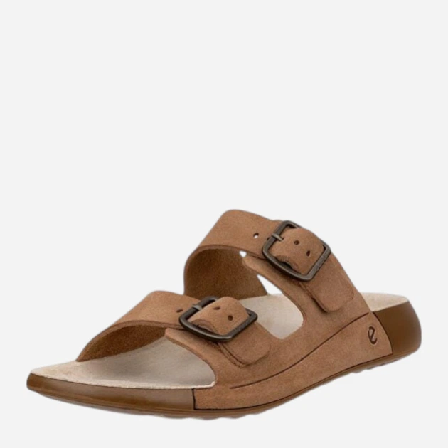 Жіночі шльопанці шкіряні ECCO Cozmo W 20691305034 36 Коричневі (194892155693) - зображення 2