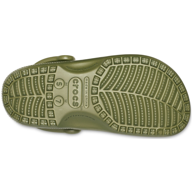 Crocs Classic Clog Army Green Кроксы Женские Мужские Сабо Классик Хаки Зеленые - (39 р.) M7/W9 - изображение 6