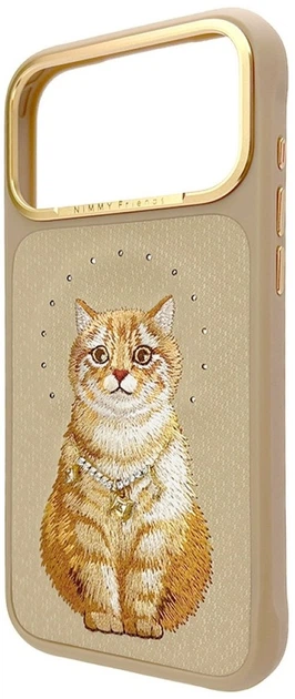 Etui Nimmy Lucky Fashion Cat MagSafe do iPhone 17 Pro Brown (6971080311512) - obraz 2