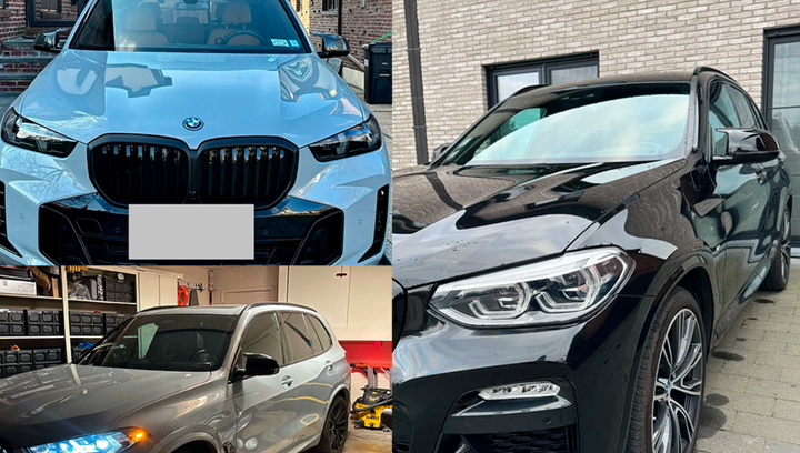 Накладки на зеркала в М-стиле Черный глянец BMW X3 G01 IX3 X4 G02 X5 G05 X6 G06 X7 G07 - изображение 3