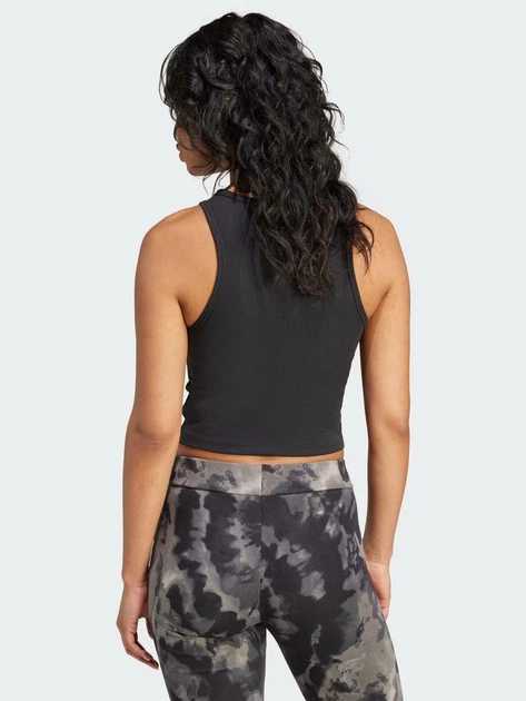 Топ женский Adidas Originals Essentials Ribbed Tank Top IW5736 M Black (4067894071413) - изображение 2