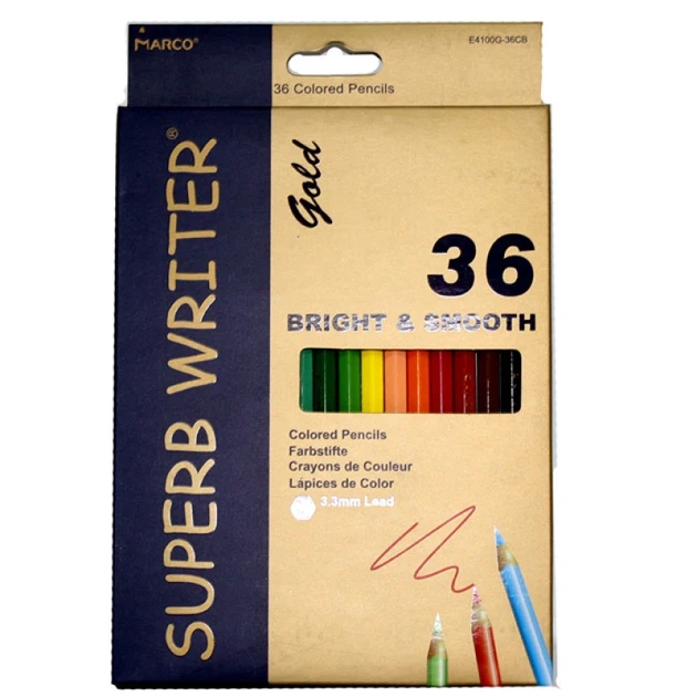 Олівці кольорові Marco Superb Writer Gold 36 кольорів E4100G-36CB - зображення 2