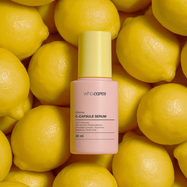 Мультивитаминная сыворотка для лица с инкапсулированным витамином C WHOCARES Shining C-Capsule Serum 30 мл - изображение 4