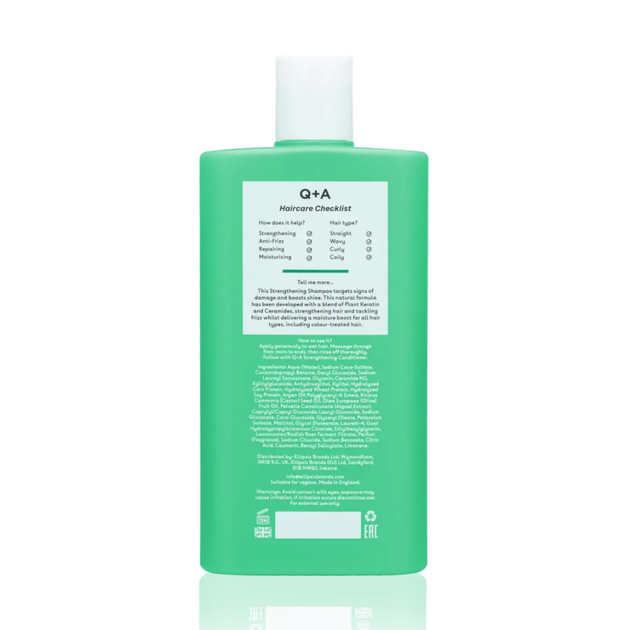 Шампунь для зміцнення та покращення росту волосся Q+A Strengthening Shampoo 250 мл - зображення 2