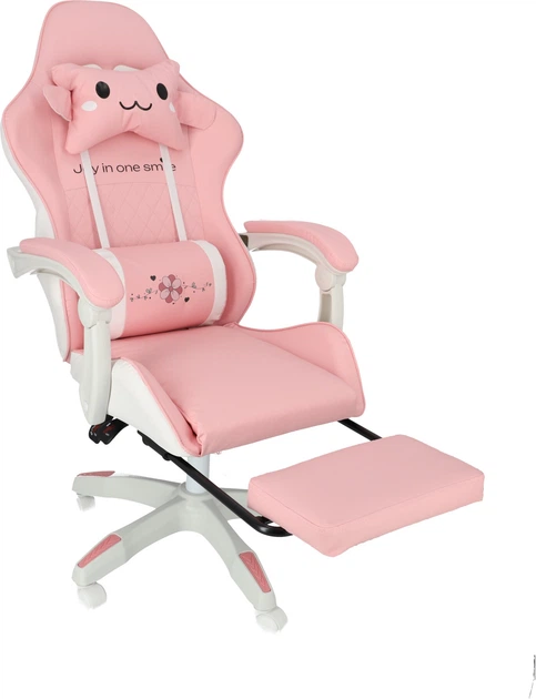 Дитяче ігрове крісло Hedo з підставкою для ніг Рожеве 100072 (5907184130453) - зображення 6