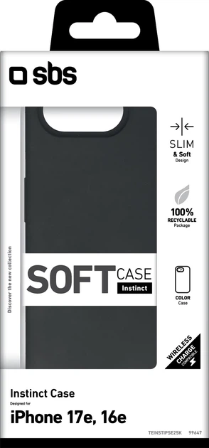 Чохол SBS Instinct для Apple iPhone 17e/16e Black (TEINSTIPSE25K) - зображення 2