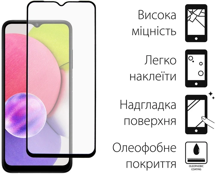 Защитное стекло DENGOS Full Glue для Realme C11 2021 Black (TGFG-197) - изображение 4