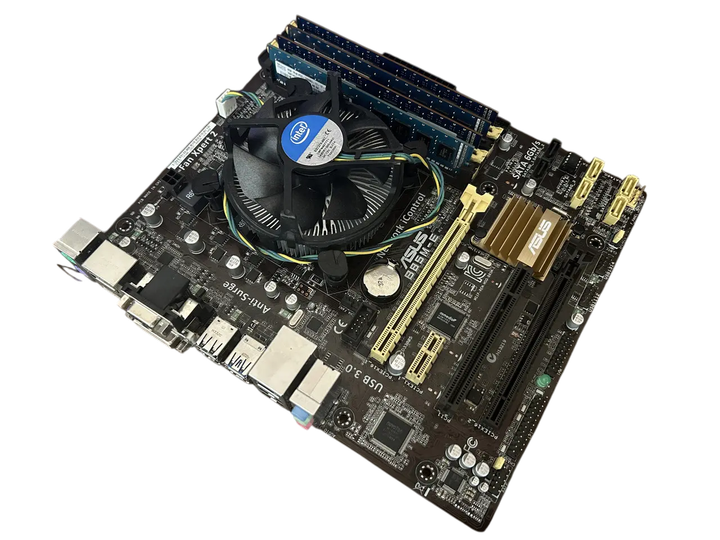 Игровой комплект Материнская плата Intel B85 + Intel Core i7-4790 + 16GB DDR3 Б/У - изображение 3