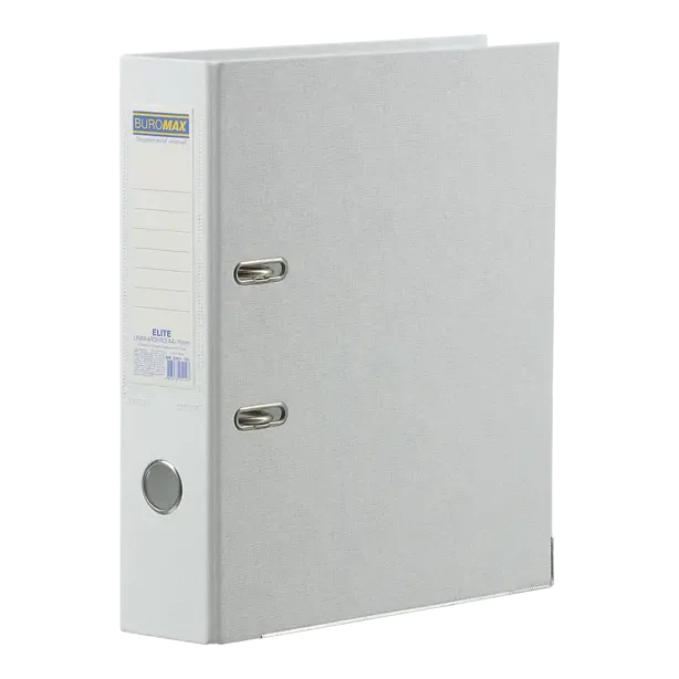 Папка-реєстратор Buromax ELITE білий A4 70 мм двостороння PP (BM.3001-12c) - Фото 1 Папка-реєстратор Buromax ELITE білий A4 70 мм двостороння PP (BM.3001-12c) - изображение 1