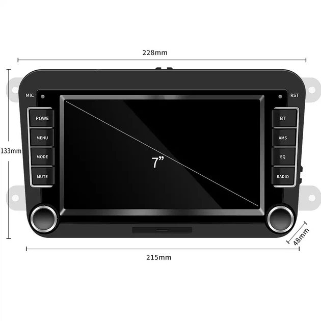 Штатная автомагнитола CAMECHO Android для Volkswagen Passat Golf Jetta Tiguan Polo Caddy Touran 2DIN - изображение 6
