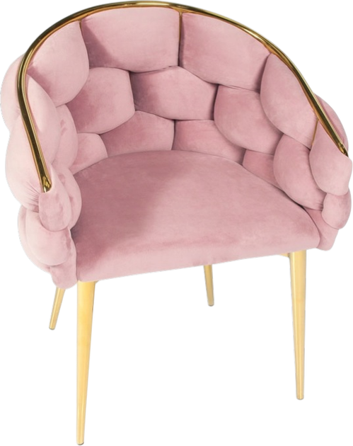 Крісло велюрове Hedo Balloon Рожеве 100084 (5907184130590) - зображення 2