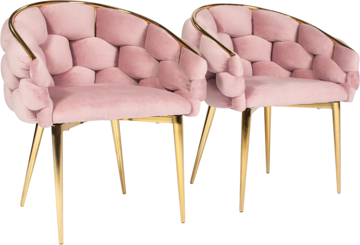 Крісло велюрове Hedo Balloon Рожеве 100084 (5907184130590) - зображення 4