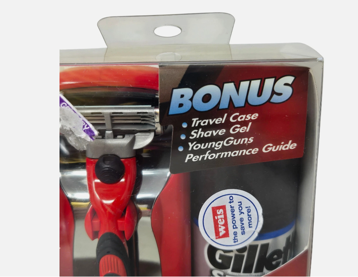Подарунковий набір для гоління Gillette Mach3 Turbo Champion з гелем і дорожнім футляром - зображення 5