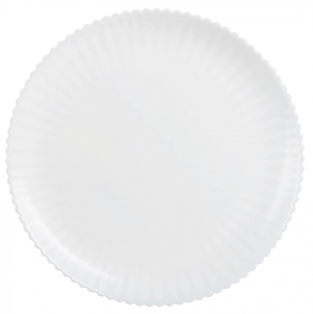 Тарелка обеденная Luminarc Bloom White X2231 (25см) - Фото 1 Тарелка обеденная Luminarc Bloom White X2231 (25см) - изображение 1