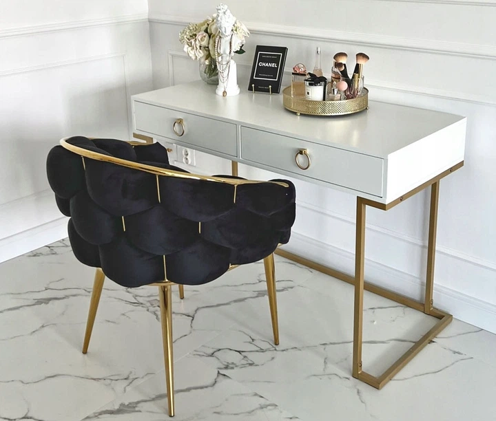 Krzesło welurowe Hedo Balloon Czarne 100085 (5907184130606) - obraz 12