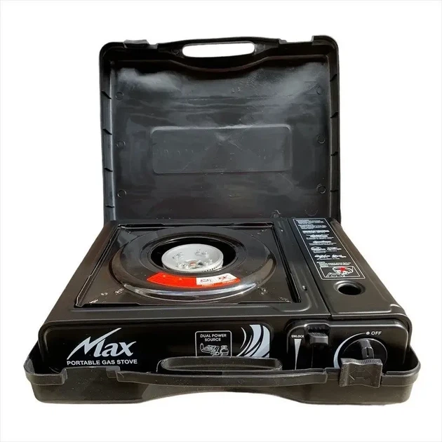 Портативная газовая плита Max MS-2500LPG с кейсом 2300W Brown (3_07904) - изображение 3
