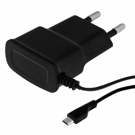 Сетевое зарядное устройство 1А Micro USB 5V черный пластик Power 7 Star - Фото 3 Сетевое зарядное устройство 1А Micro USB 5V черный пластик Power 7 Star - изображение 3