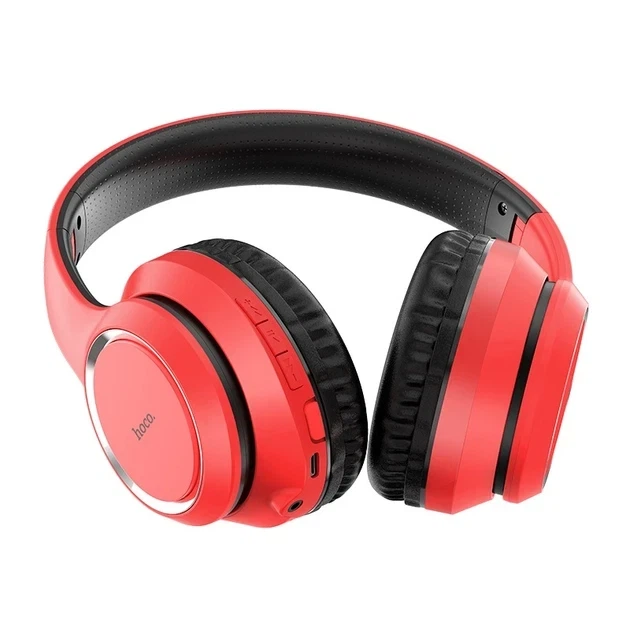 Bluetooth стерео гарнітура Hoco W28 250 mah 10 годин роботи червоний пластик - Фото 4 Bluetooth стерео гарнітура Hoco W28 250 mah 10 годин роботи червоний пластик - зображення 4