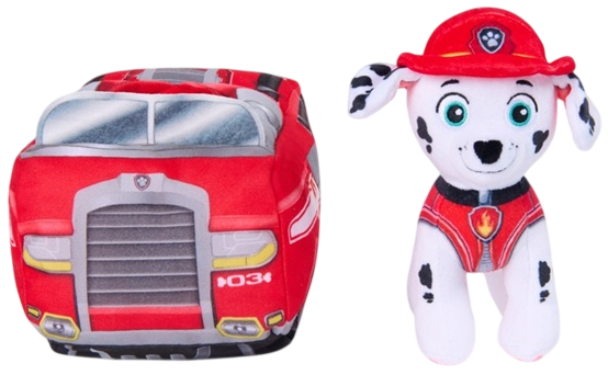 М'яка іграшка Spin Master Щенячий патруль Маршалл у пожежній машині (681147104143) - зображення 3
