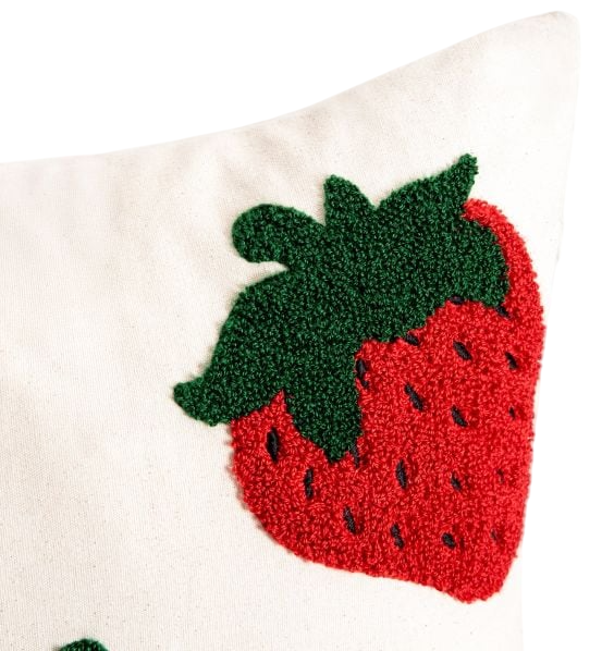 Наволочка Homla Fresa з вишивкою полуниць 45x45 см (5906496770487) - зображення 4