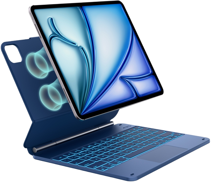 Etui z klawiaturą Typecase Edge do Apple iPad Air 13" 2024/2025 Blue Pacific (6979284780318) - obraz 3