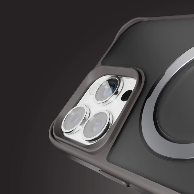 Etui plecki Etteri Matt Mag Ring Case do Apple iPhone 17 Pro Grey (GSM194423) - obraz 7