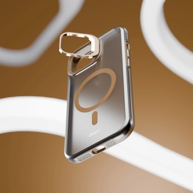 Etui plecki Etteri Morning Fog Case do Apple iPhone 14 Pro Brown (GSM196680) - obraz 4