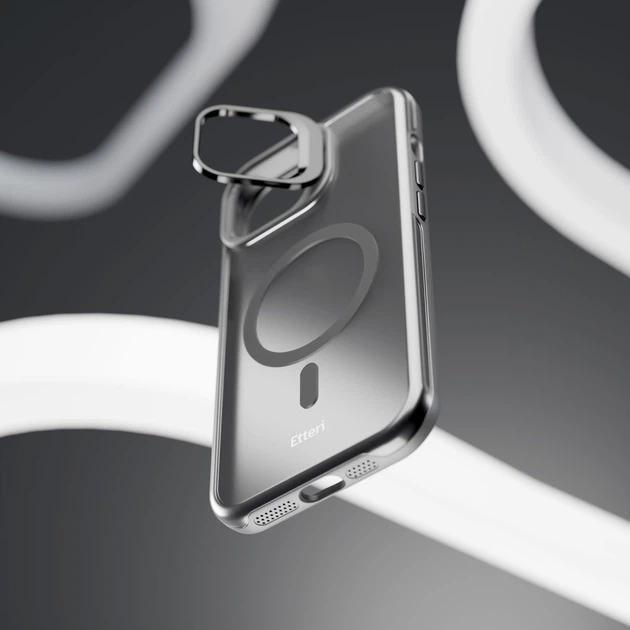 Etui plecki Etteri Morning Fog Case do Apple iPhone 14 Pro Black (GSM196665) - obraz 4