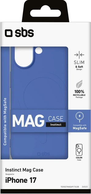 Etui SBS Instinct Mag do Apple iPhone 17 Blue (TEINSTMAGIP1763B) - obraz 2