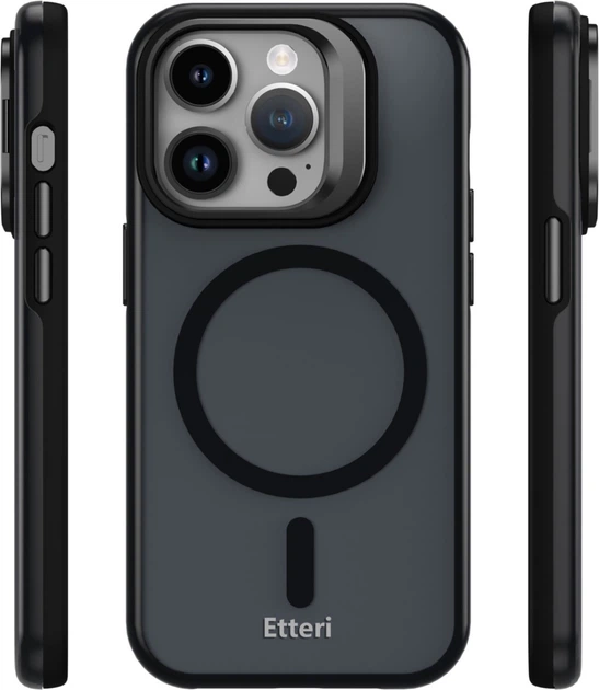 Etui plecki Etteri Morning Fog Case do Apple iPhone 14 Pro Black (GSM196665) - obraz 3