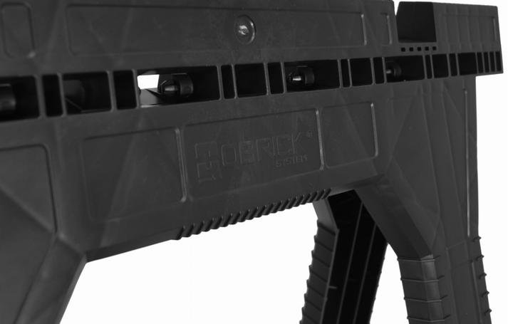 Козлики будівельні навантаженням до 175 кг 78.2х58.2 Qbrick System (5901238257257) складаються, з полицею для інструментів - зображення 2