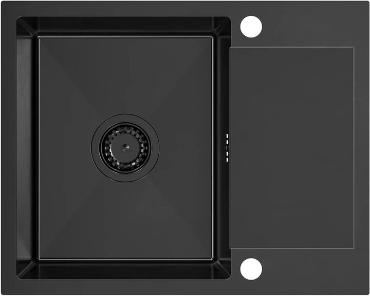 Zlew kuchenny Kernau KSSD 4560 1B1D + Bateria kuchenna Kernau KWT 40 Elastic Dark Inox - Zdjęcie 1 Zlew kuchenny Kernau KSSD 4560 1B1D + Bateria kuchenna Kernau KWT 40 Elastic Dark Inox - obraz 1