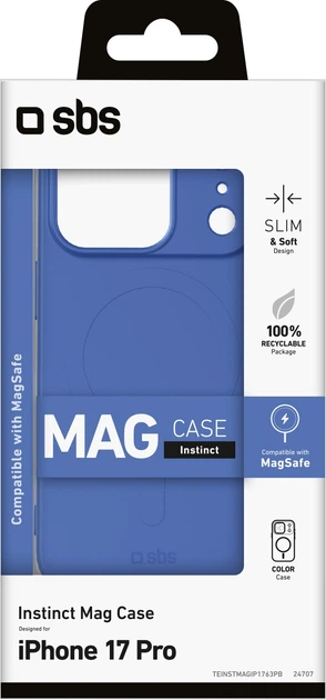Etui SBS Instinct Mag do Apple iPhone 17 Pro Blue (TEINSTMAGIP1763PB) - obraz 2