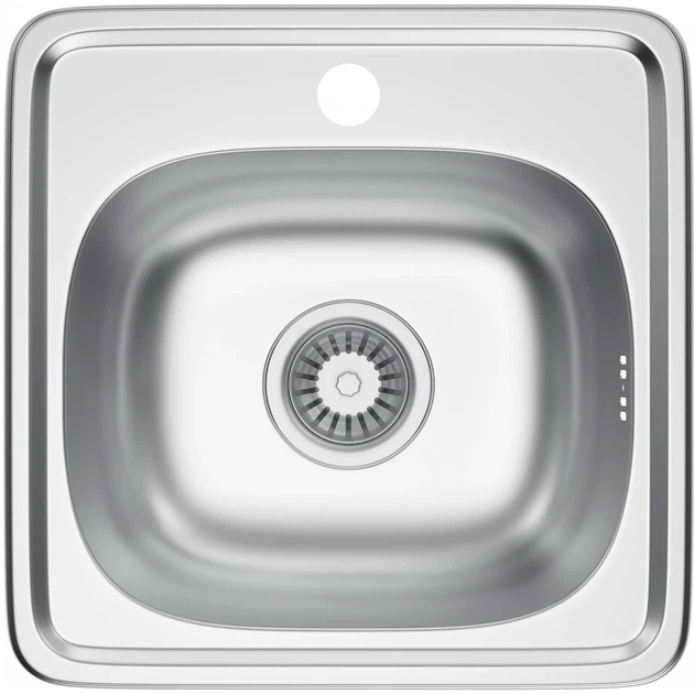 Zlew kuchenny Kernau KSS M 3538 1B Satin + Bateria kuchenna Kernau KWT 41 Chrome - obraz 2