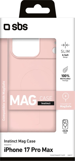 Etui SBS Instinct Mag do Apple iPhone 17 Pro Max Pink (TEINSTMAGIP1769P) - obraz 2