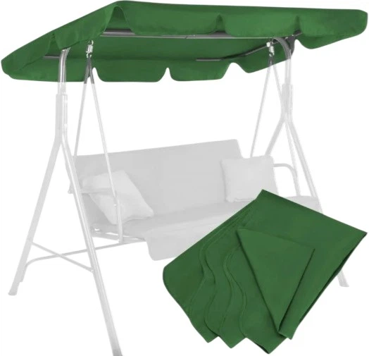 Baldachim do huśtawki ogrodowej Springos GS1005 165 x 110 cm Zielony - obraz 2