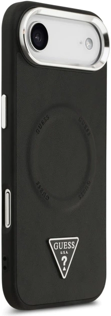 Etui Guess Triangle Logo MagSafe do Apple iPhone Air Black (GUHMP17MPSDTSCMK) - obraz 4
