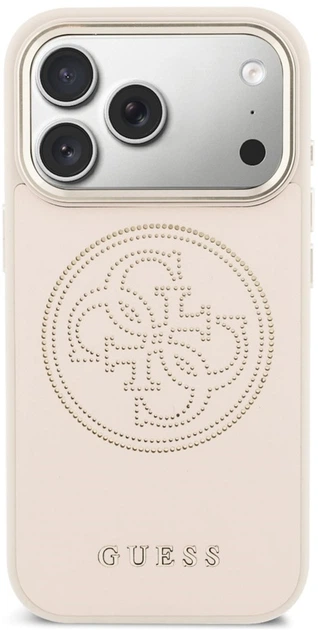 Чохол Guess Perforated 4G MagSafe для Apple iPhone 17 Pro Pink (GUHMP17L5PG4SRGP) - зображення 3