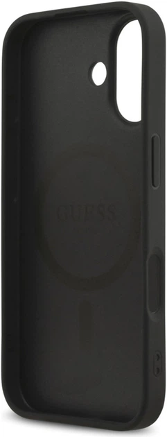 Etui Guess Saffiano Classic Logo MagSafe do Apple iPhone 17 Black (GUHMP17SPSAHMCK) - obraz 7