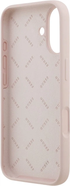 Etui Guess Silicone Big 4G Script do Apple iPhone 17 Pink (GUHCP17SSC4GSMP) - obraz 7