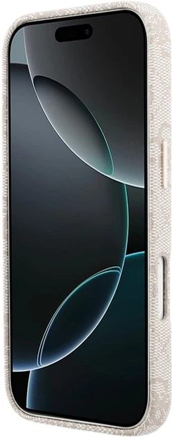 Etui Guess 4G Script MagSafe do Apple iPhone 17 Pro Pink (GUHMP17L5P4FWMSP) - obraz 5