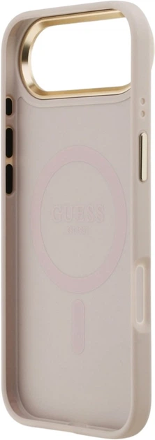 Etui Guess 4G Strass Logo & Big Strap Metal Buttons MagSafe do Apple iPhone Air Pink (GUHMP17MP4G4DCSP) - obraz 7