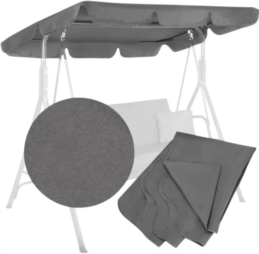 Baldachim do huśtawki ogrodowej Springos GS1006 165 x 110 cm Szary - obraz 2